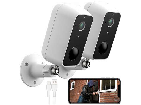 Visortech Kamera Er Set Outdoor Ip Berwachungskamera Full Hd Wlan