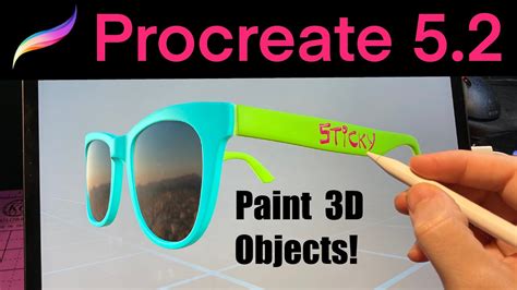 How To Draw On D Objects Models In Procreate Update Tutorial