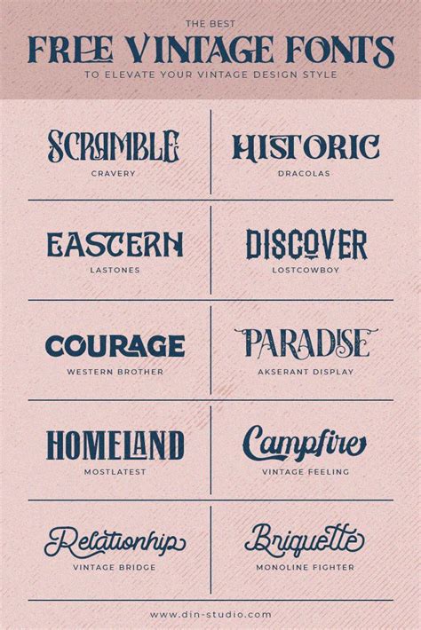 Best Free Vintage Font Part 2 Vintage Fonts Aesthetic Fonts