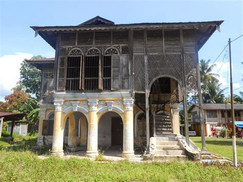 Seni Lama Melayu Malay Olden Art Sebuah Rumah Agam Tradisional Di