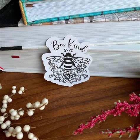 Bee Kind Sticker Sticker Bee Kind Bee Positivity Sticker | Etsy