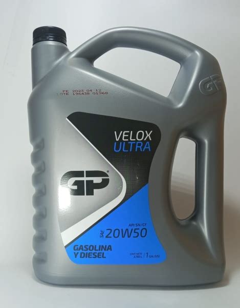 ACEITE GP 20W50 GALÓN VELOX ULTRA API SN Distripartes LM