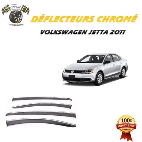 D Flecteur Dair Noir Et Chrom Volkswagen Jetta In