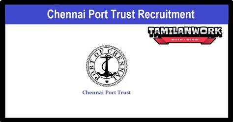 Chennai Port Trust Recruitment Apply Senior Legal Executive Posts