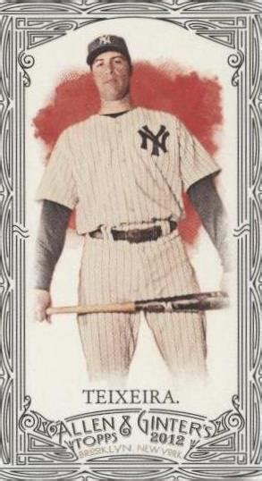 Topps Allen Ginter S Minis Black Border Mark Teixeira For