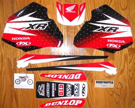 Buy Factory Effex Honda Graphics Decals Kit Xr Xr Xr Xr