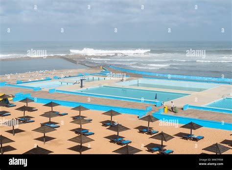 Morocco Casablanca Atlantic Pool Stock Photo Alamy