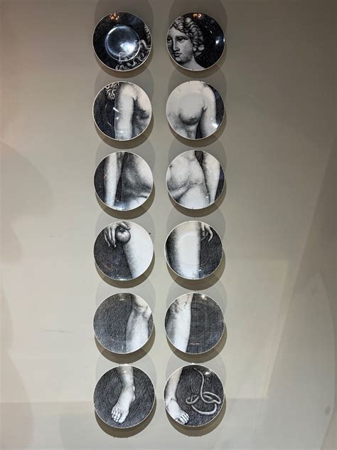 Proantic Piero Fornasetti Assiettes Eva Circa