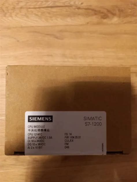 SIMATIC S7 1200F CPU 1215 Fc Dc Dc Dc 6Es7215 1Af40 0Xb0 Us EUR