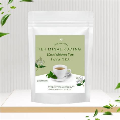 Teh Misai Kucing Tulen 20 Uncang X 3 Gram Pure Java Tea Cats