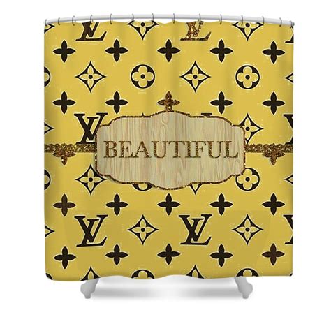 Louis Vuitton Yellow Shower Curtain My Luxurious Home