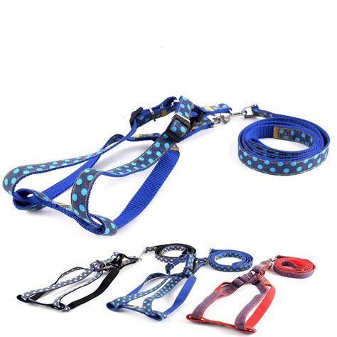 Denim Jean C O Trelas Ajust Vel Pet Harness Set Leash Chumbo Forma O