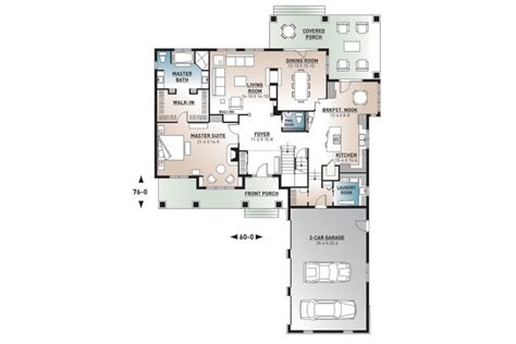 Farmhouse House Plan The Stocksmith 57383 1st Floor Plan Garage