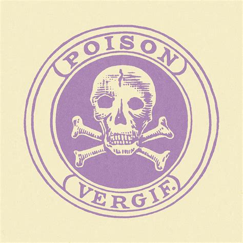 Vintage Skull And Crossbones Poison