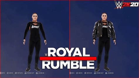 Wwe K Ronda Rousey Royal Rumble Attire Youtube