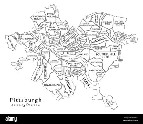 Pittsburgh City Zoning Map