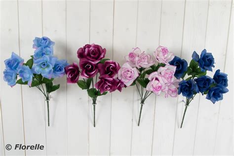 GARDEN ROSE BUSH 4 COLS ASS Florelle