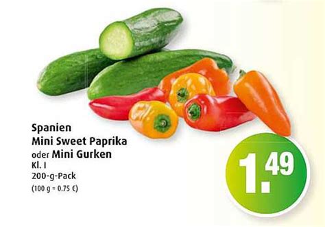 Spanien Mini Sweet Paprika Oder Mini Gurken Angebot Bei Markant