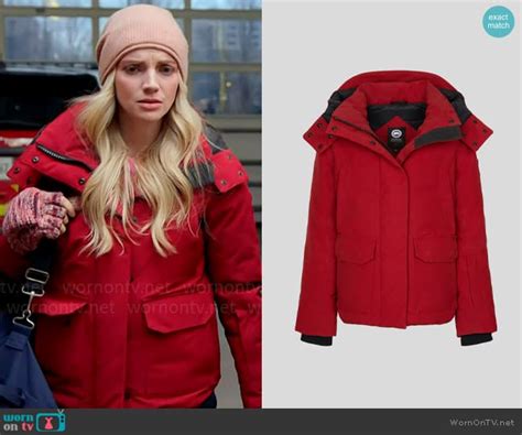 Wornontv Sylvies Red Parka On Chicago Fire Kara Killmer Clothes