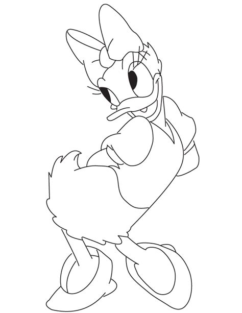 Daisy Duck Coloring Page Easy Mickey Mouse Clubhouse Ready For Download