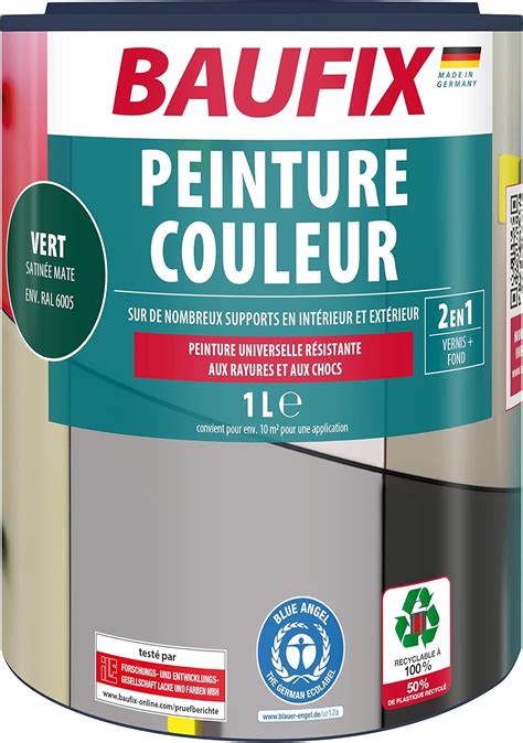 Baufix Peinture Couleur En Vert Env Ral Litre Pour L