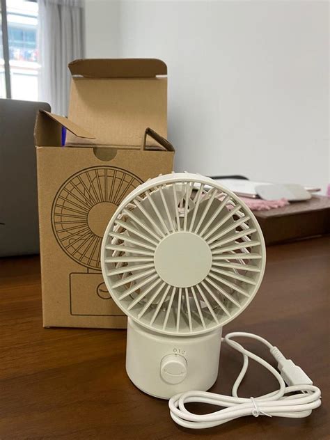 MUJI LOW NOISE USB DESK FAN SWING TYPE Furniture Home Living