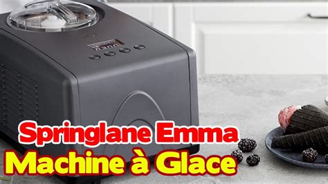 SPRINGLANE Emma Sorbetière Turbine à Glace avec Compresseur Auto YouTube