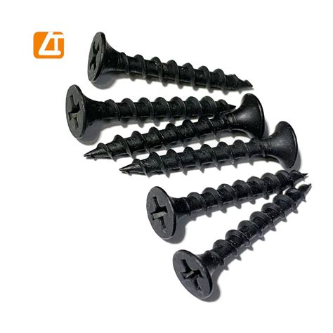 Good Quality Gypsum Board Black Phosphated Philips Drywall Screws