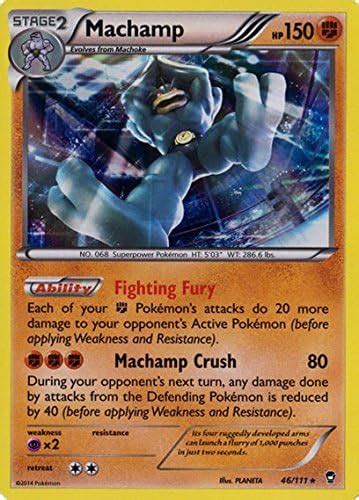 Pokemon Machamp Xy Furious Fists Holo Amazon Co Uk