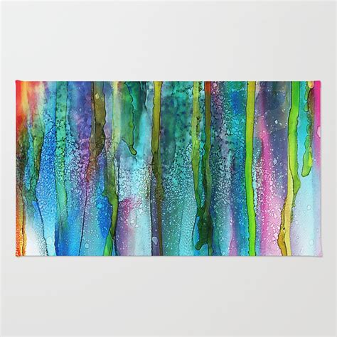 Rainbow Rain Painting at PaintingValley.com | Explore collection of ...