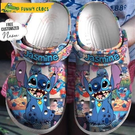 Custom Baby Stitch Crocs Clog Shoes Step Into Style With Funny Crocs