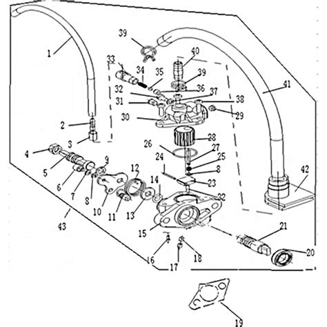 Vue Eclatee Piece Pompe A Huile Moto Masai X Ray