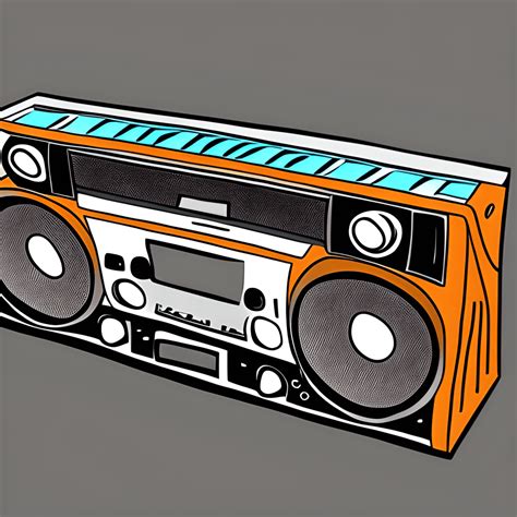 Gr Fico De Superresoluci N Boombox D Creative Fabrica