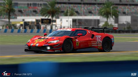 RaceRoom Ferrari 296 GT3 Iconic Liveries Pack Preview Bsimracing