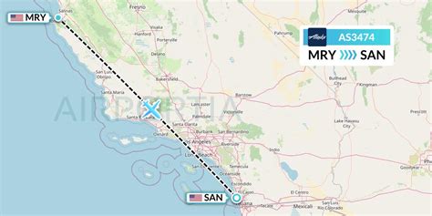 AS3474 Flight Status Alaska Airlines: Monterey to San Diego (ASA3474)