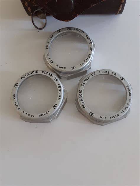 POLAROID CLOSE UP LENS KIT Diopter Lenses Tape Measure Leather Case | eBay