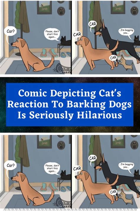 Comic Depicting Cat's Reaction To Barking Dogs Is Seriously Hilarious ...