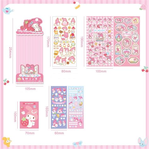 Sanrio Stickers Sheet Sets ~ 6 Sheets Per Pack