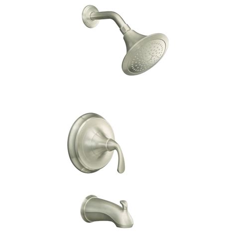 Kohler Forté Rite Temp Pressure Balancing Bathshower Faucet In Vibrant Brushed Nickel The