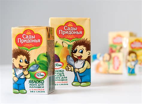 Дизайн упаковки для детского питания «Сады Придонья»