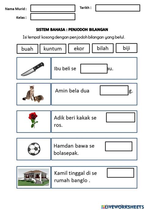 Penjodoh Bilangan Online Pdf Worksheet Live Worksheets