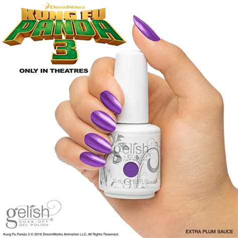 Gelish Nail Colours Gelish Nails Nail Harmony Kung Fu Panda 3 Plum