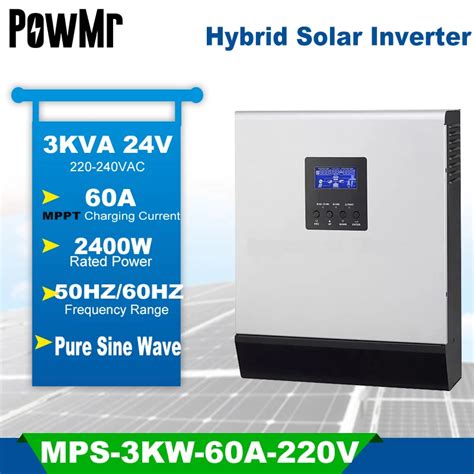 Kva H Brido Inversor Solar Onda Senoidal Pura V V Built In A