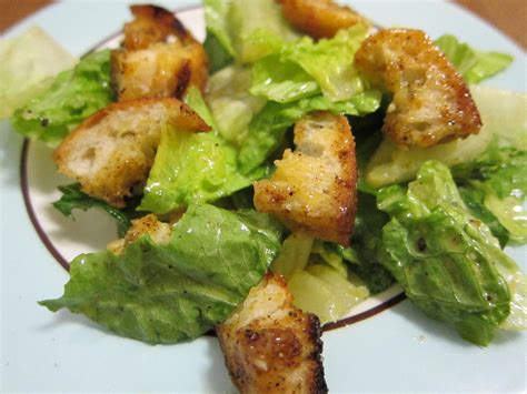 Pittsburghfoodlibrary Caesar Salad With Homemade Croutons