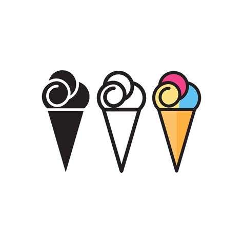 Ice Cream Icon Design Vector Templates 40252746 Vector Art At Vecteezy