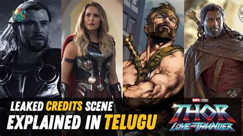 Thor Love And Thunder Leaked End Credits Scene Explained In Telugu Marvel Movie Lunatics