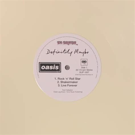 Oasis Definitely Maybe Ivory Vinyl Artwork Card Japanese 2 Lp Vinyl