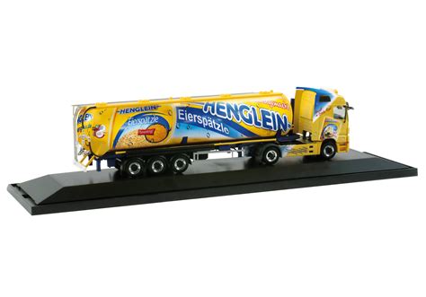 Herpa Mercedes Benz Actros LH 08 Silo Sattelzug Henglein Feinkost 121323