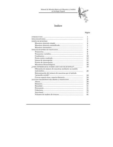 Pdf Manual De Métodos Básicos Ecología Vegetal Pdfdocspnacl893