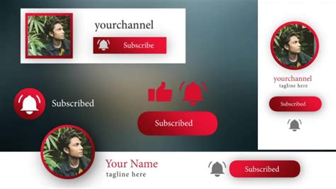 Create youtube subscribe and bell button animation by Shuvo_tanvir | Fiverr